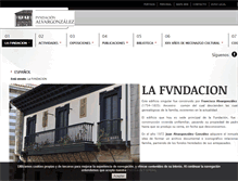 Tablet Screenshot of fundacion-alvargonzalez.com